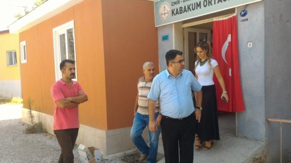 İlçe Milli Eğitim Müdürümüz Ekrem ULUS Kabakum İlkokulu ve Kabakum Ortaokulu´ nu ziyaret etti.