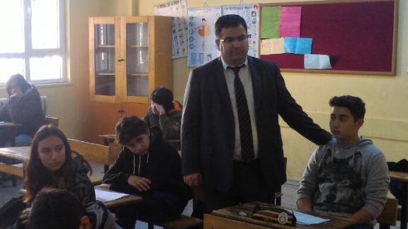 Çandarlı Mehmet Dilsiz Ortaokulu TEOG Kursları Denetlendi.