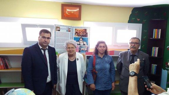 İlçe Milli Eğitim Müdürümüz Ekrem ULUS, Bademli Mehmet Ertuğrul Denizolgun İlkokulu´ nda "Çağla Özgen Çocuk Kütüphanesi" Açılış Törenine Katıldı