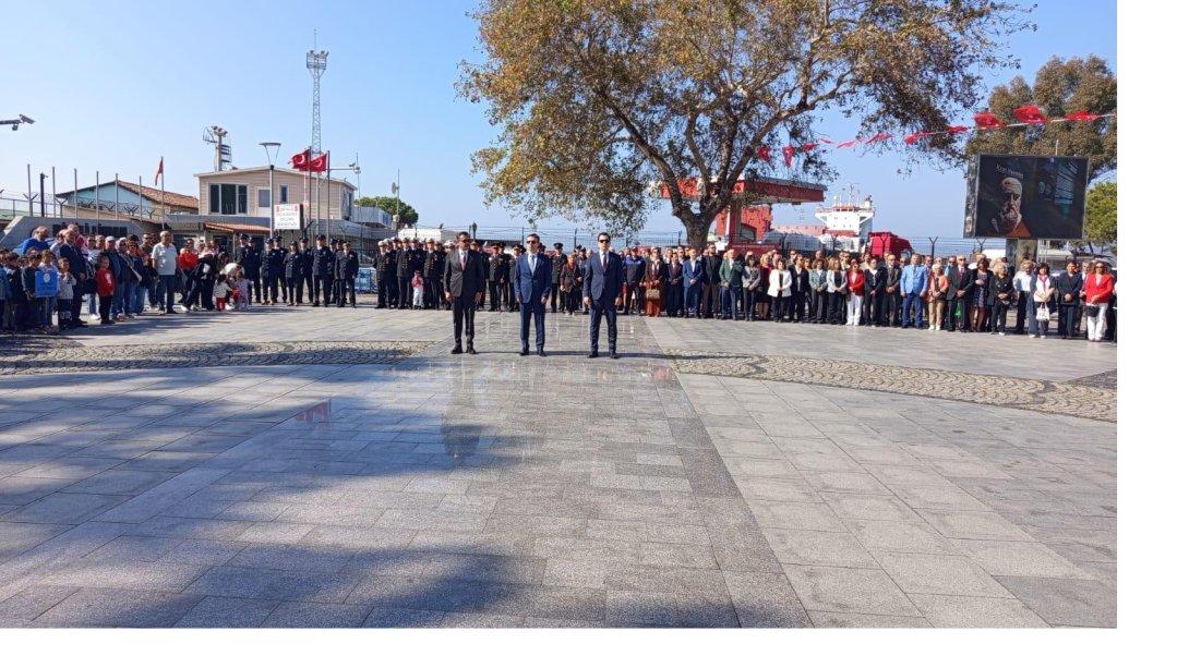 29 Ekim Cumhuriyet Bayramı Çelenk Koyma Töreni Gerçekleşti.